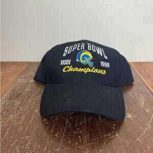 1999 Vintage St Louis Rams Football Super Bowl‎ Champions Hat Wool One Size